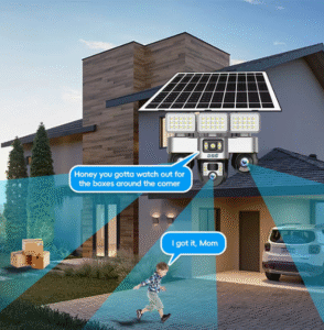 كاميرا بالطاقة الشمسية ثلات عدسات متحركة